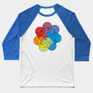 Peacock spreads its tail Baseball T-Shirt